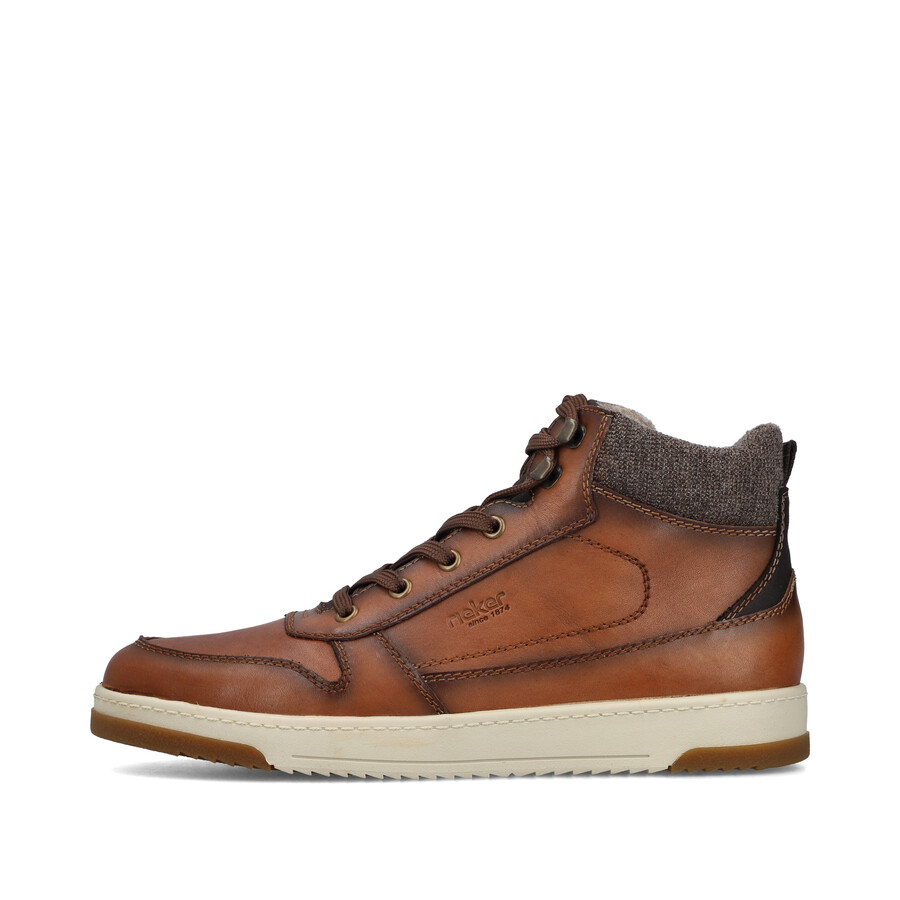 bottes marron à fermeture éclair pour homme rieker 17530-25