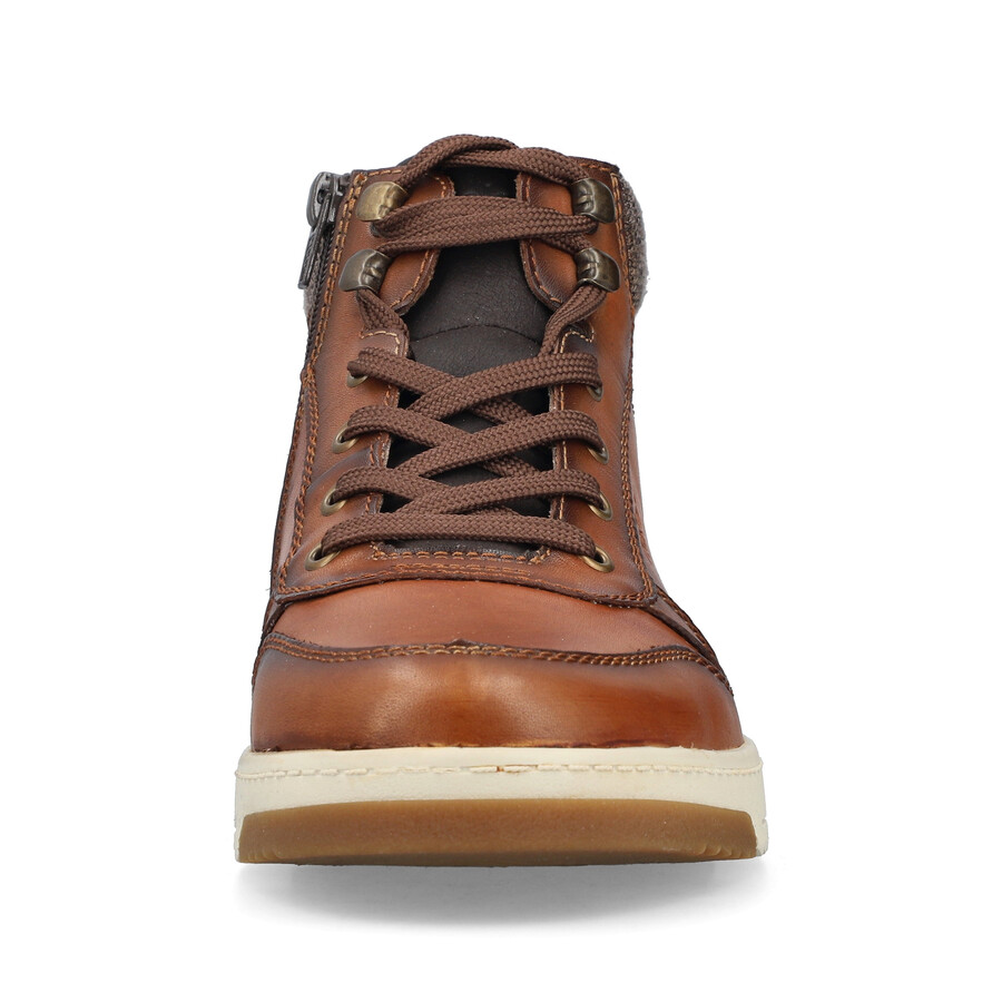 bottes marron à fermeture éclair pour homme rieker 17530-25