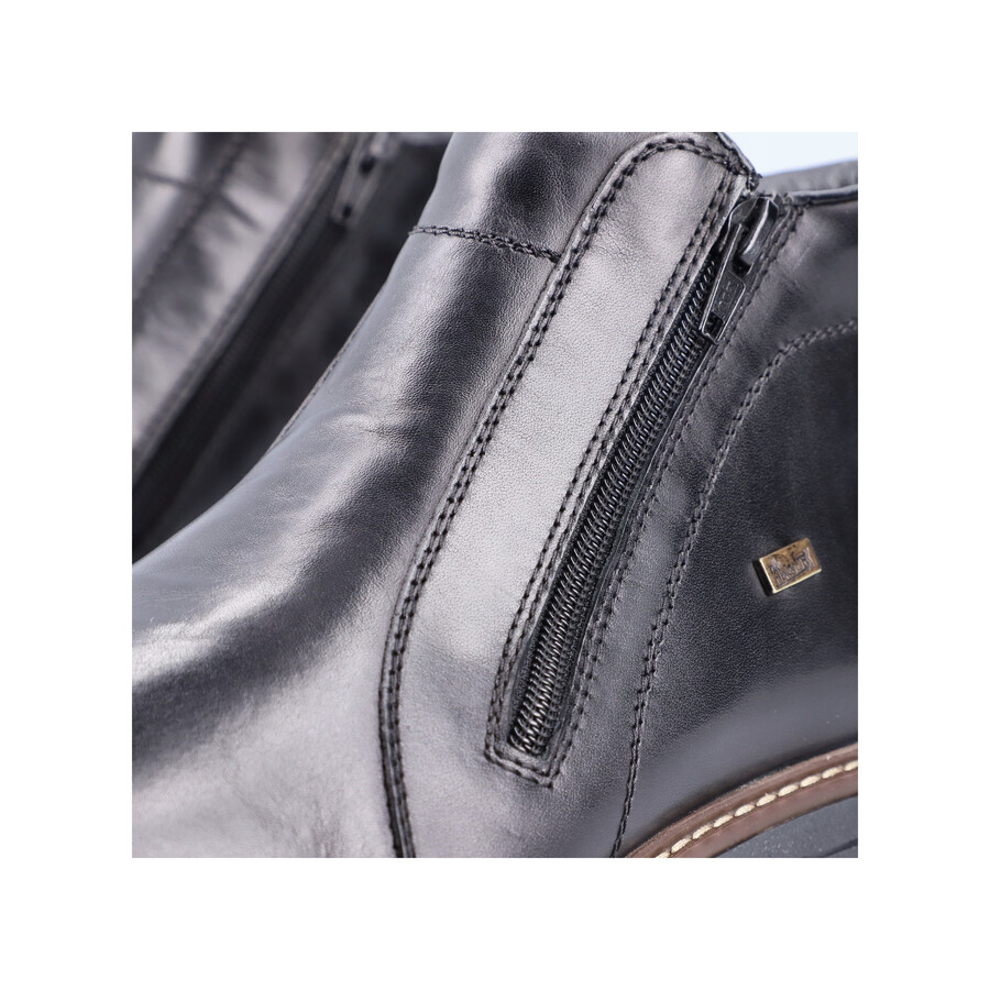 bottes noires à fermeture éclair pour hommes rieker 33160-00