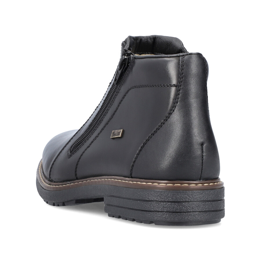 bottes noires à fermeture éclair pour hommes rieker 33160-00
