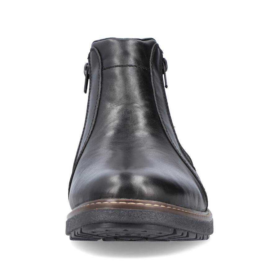 bottes noires à fermeture éclair pour hommes rieker 33160-00