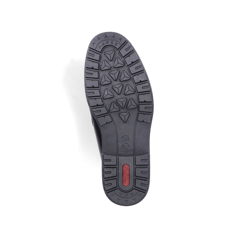 bottes noires à fermeture éclair pour hommes rieker 33160-00