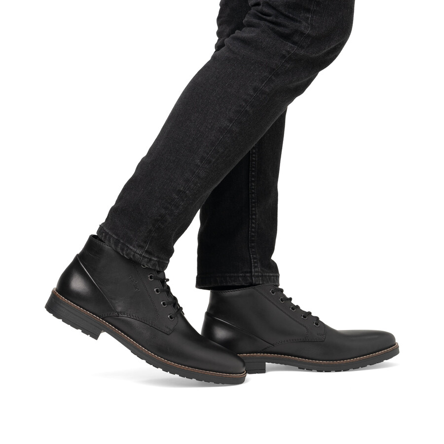 bottes élastiques noires pour hommes rieker 33207-00