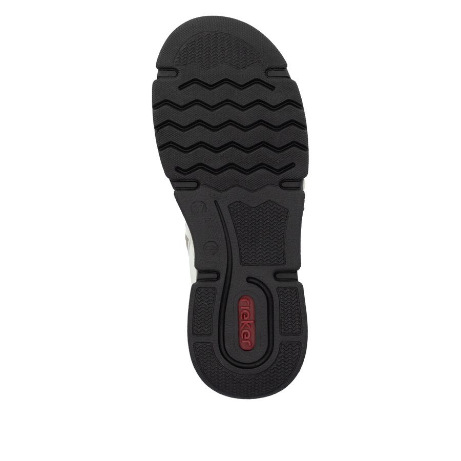 bottes beiges à fermeture éclair pour femmes rieker 45904-60