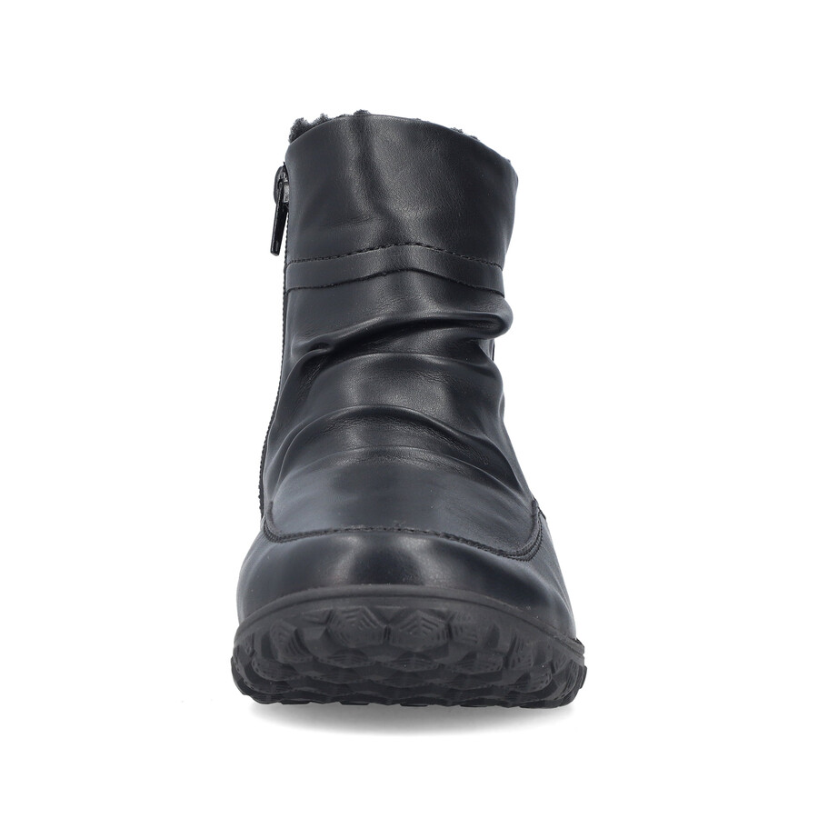 bottes noires à fermeture éclair pour femmes rieker 59585-01