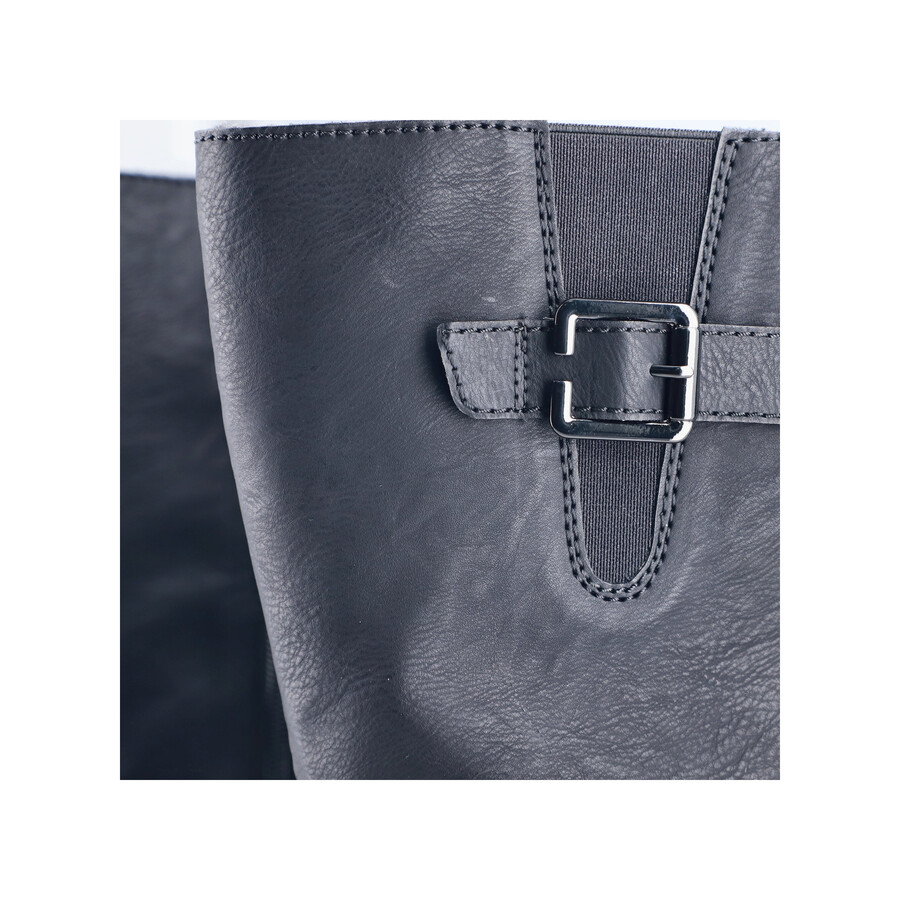 bottes noires à fermeture éclair pour femmes rieker 72694-00