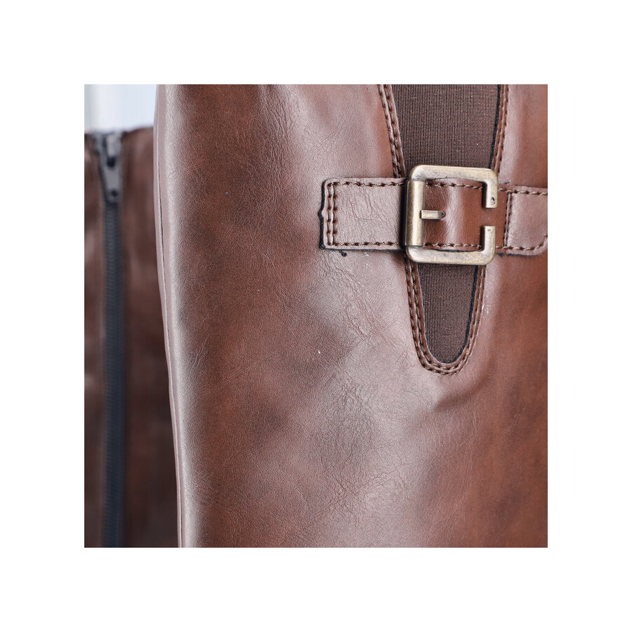 bottes marron à fermeture éclair pour femmes rieker 72694-25