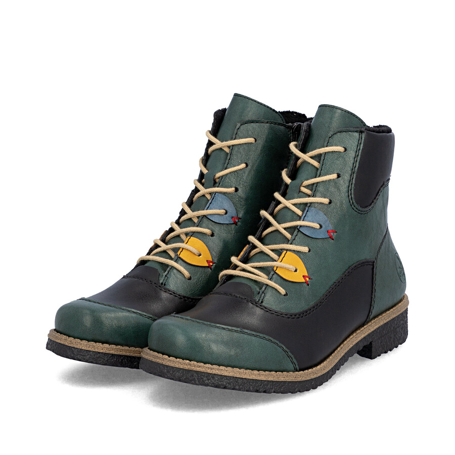 bottes à fermeture éclair multiples pour femmes rieker 73510-90