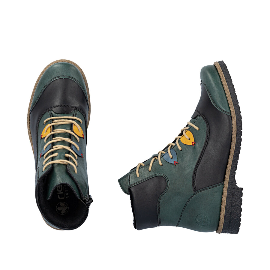 bottes à fermeture éclair multiples pour femmes rieker 73510-90