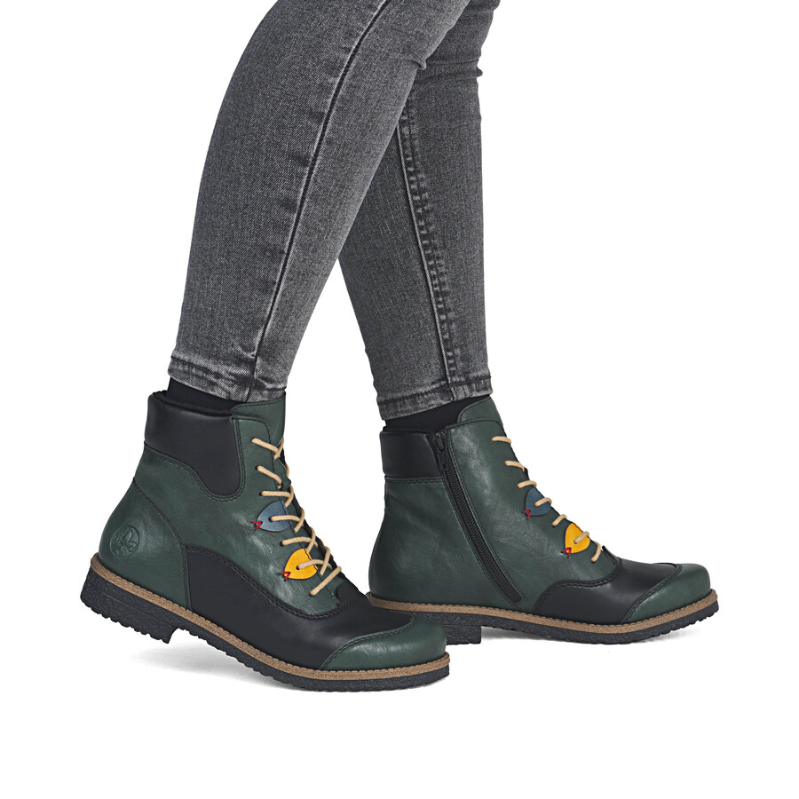 bottes à fermeture éclair multiples pour femmes rieker 73510-90