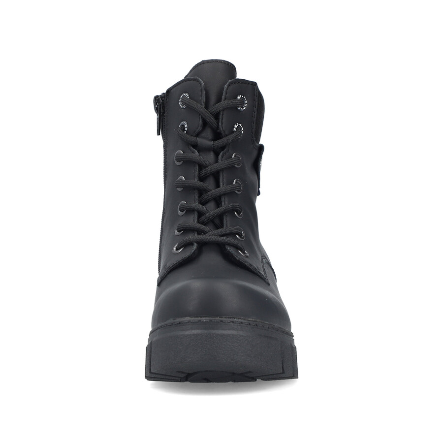 bottes noires à fermeture éclair pour femmes rieker 74532-00