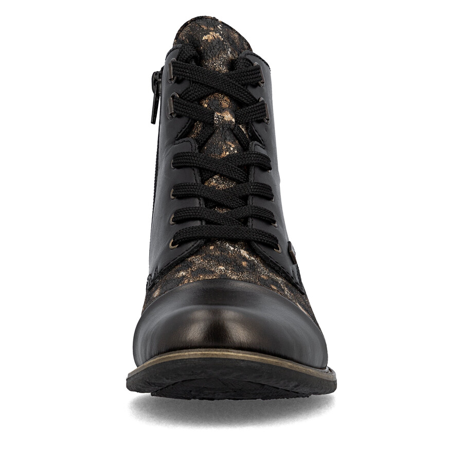 bottes noires à fermeture éclair pour femmes rieker 74842-00