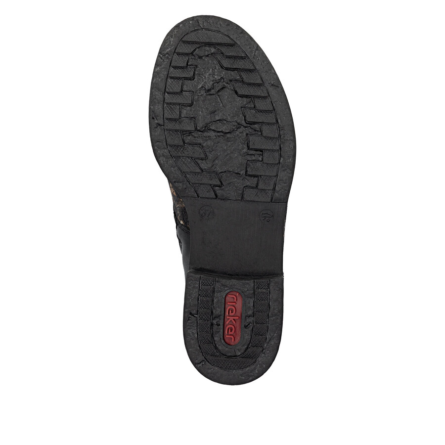 bottes noires à fermeture éclair pour femmes rieker 74842-00