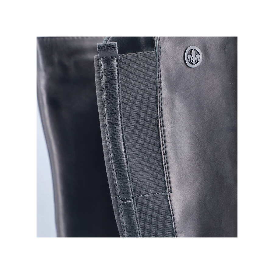 bottes noires à fermeture éclair pour femmes rieker 77684-00