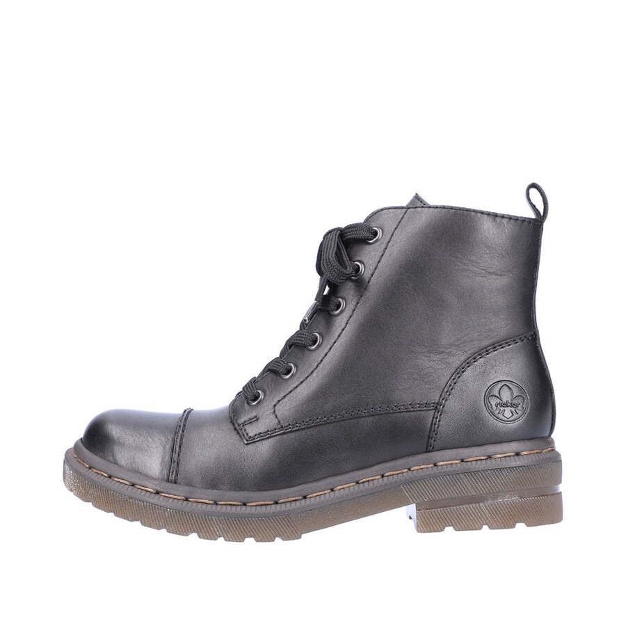 bottes noires à fermeture éclair pour femmes rieker 78202-00