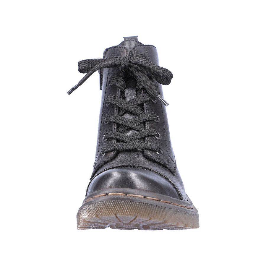 bottes noires à fermeture éclair pour femmes rieker 78202-00