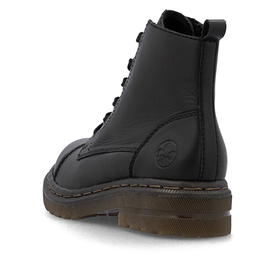 bottes noires à fermeture éclair pour femmes rieker 78202-00