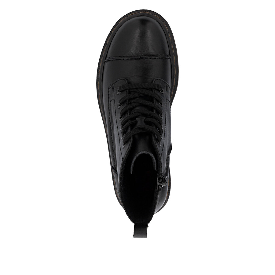 bottes noires à fermeture éclair pour femmes rieker 78202-00