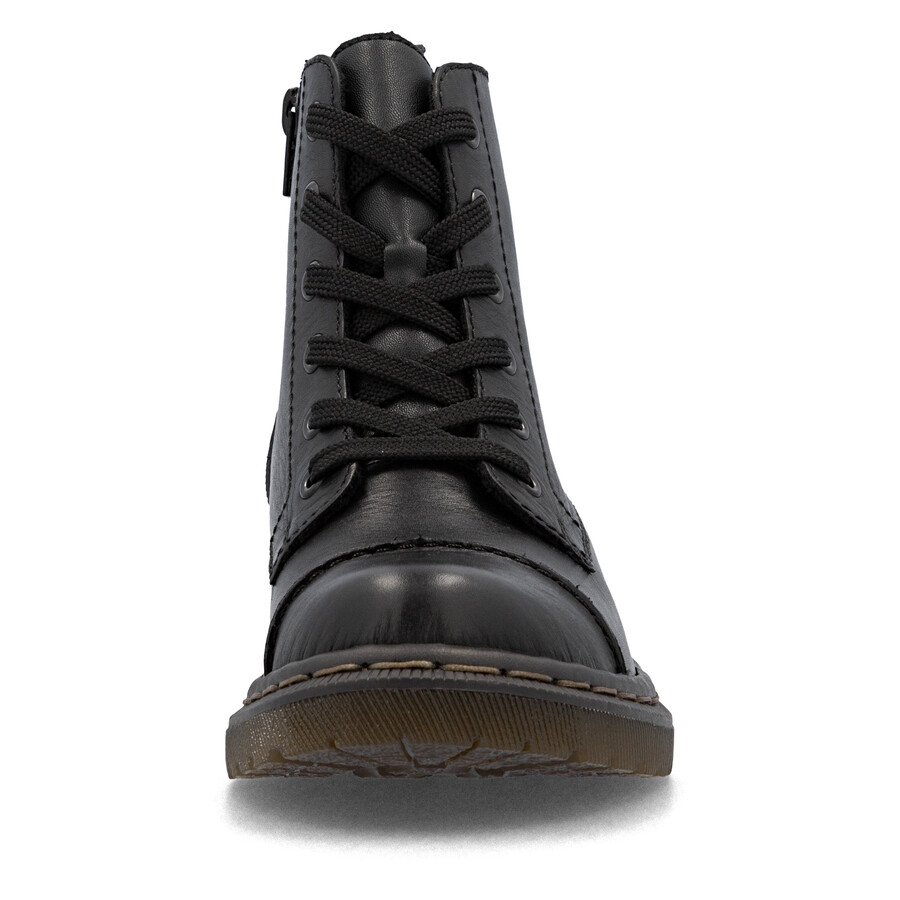 bottes noires à fermeture éclair pour femmes rieker 78202-00