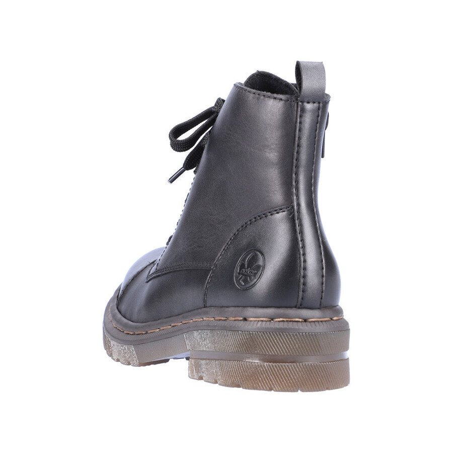 bottes noires à fermeture éclair pour femmes rieker 78202-00