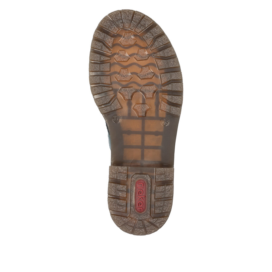 bottes vertes à fermeture éclair pour femmes rieker 78240-54
