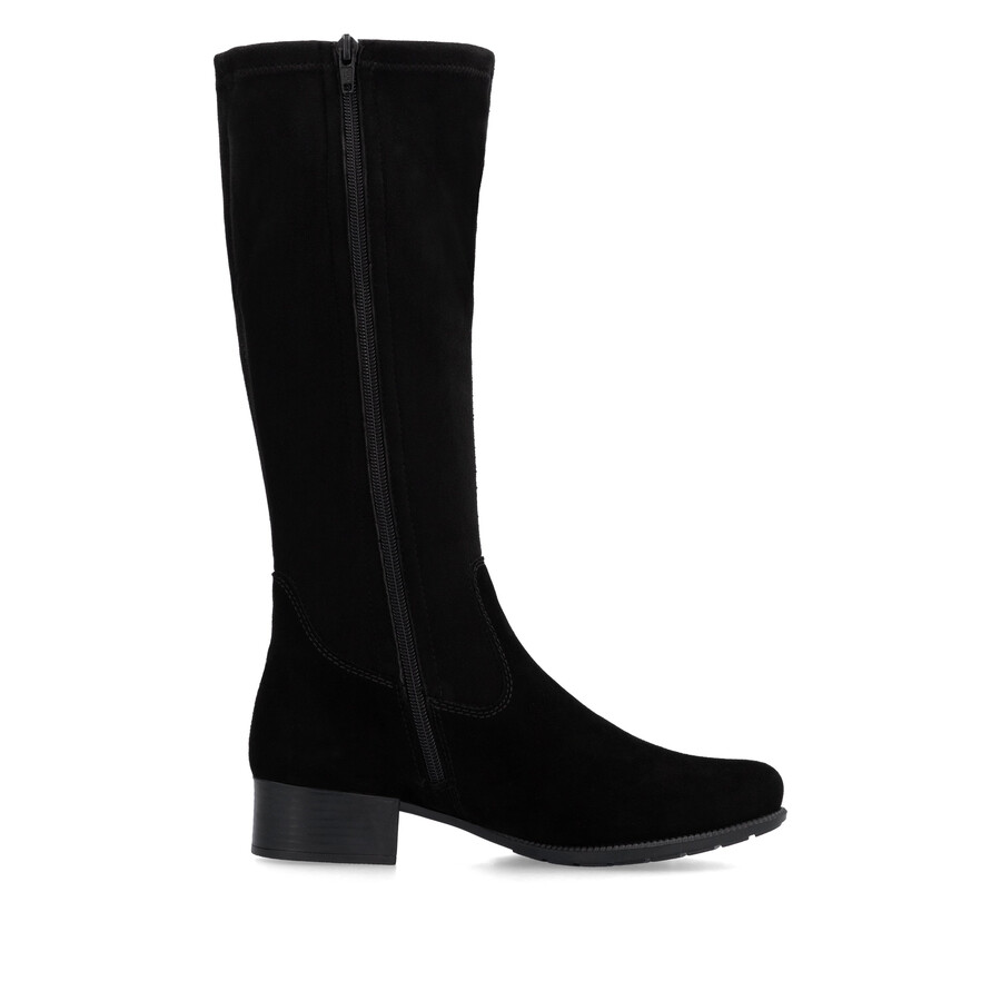 bottes noires à fermeture éclair pour femmes rieker 78654-00