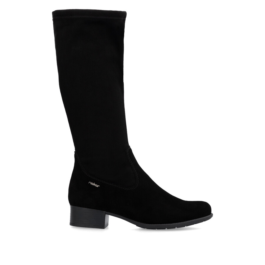 bottes noires à fermeture éclair pour femmes rieker 78654-00