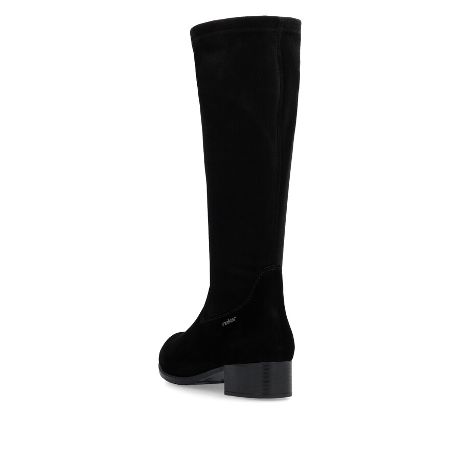 bottes noires à fermeture éclair pour femmes rieker 78654-00