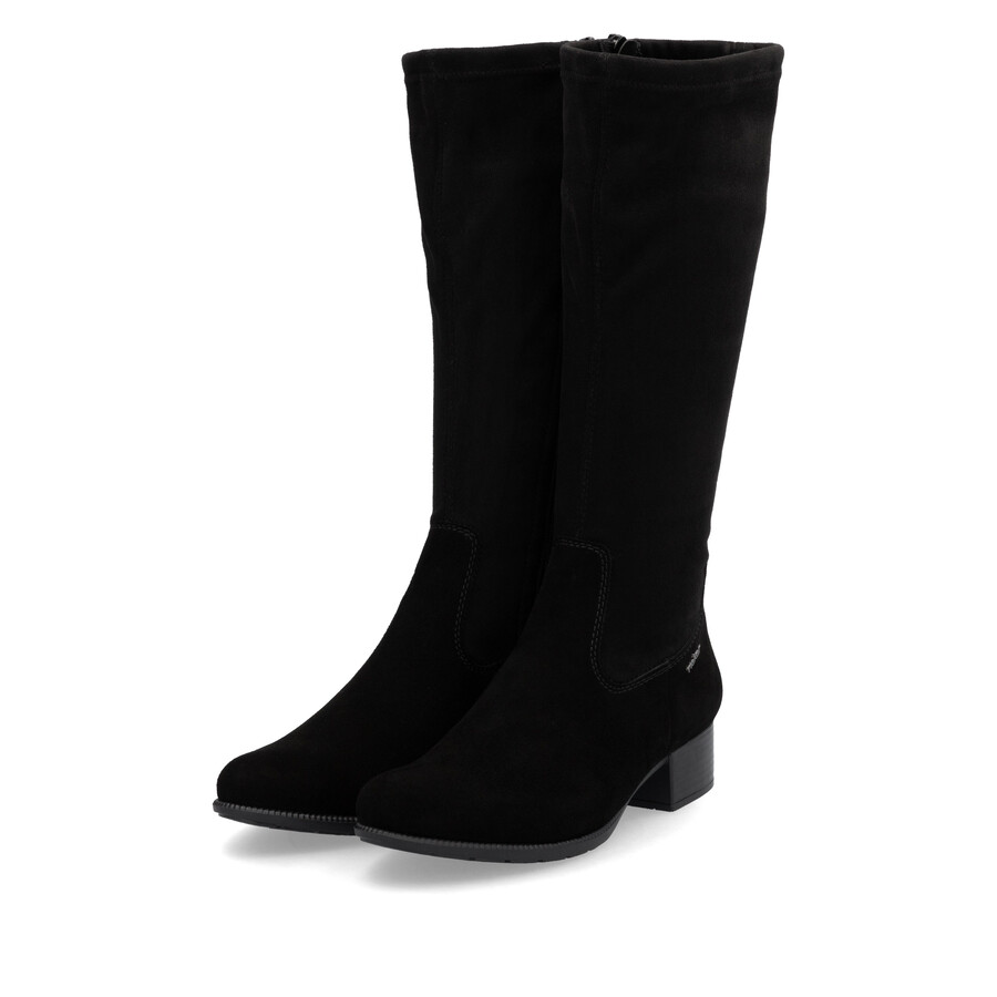 bottes noires à fermeture éclair pour femmes rieker 78654-00