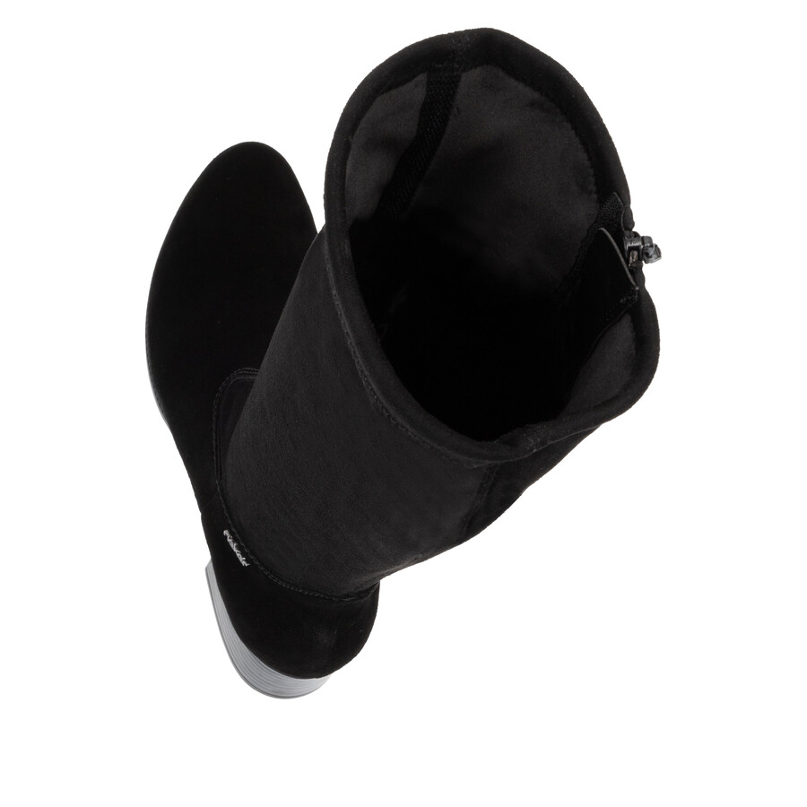 bottes noires à fermeture éclair pour femmes rieker 78654-00