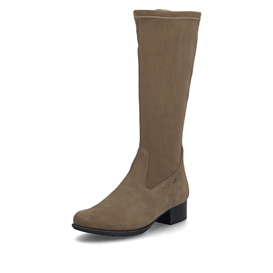 bottes marron à fermeture éclair pour femmes rieker 78654-24