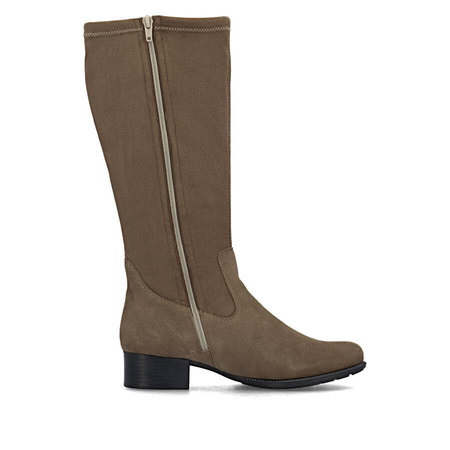 bottes marron à fermeture éclair pour femmes rieker 78654-24