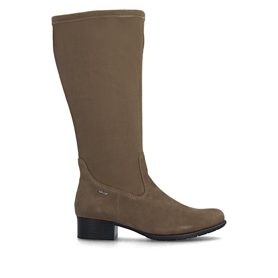bottes marron à fermeture éclair pour femmes rieker 78654-24