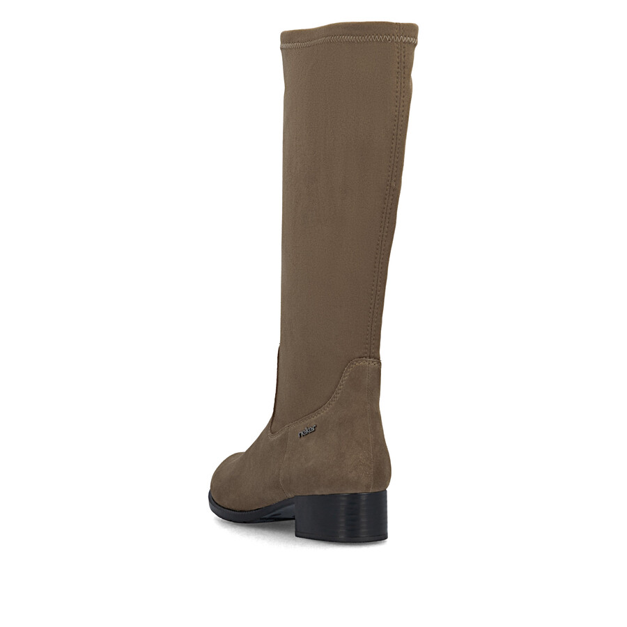 bottes marron à fermeture éclair pour femmes rieker 78654-24