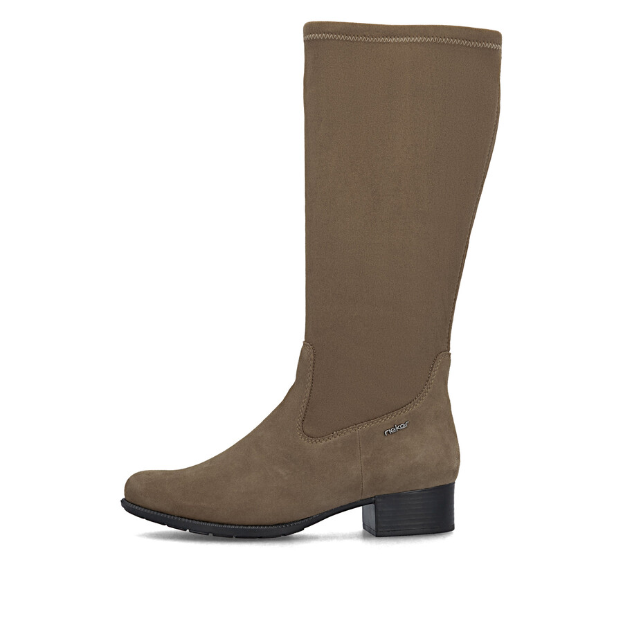 bottes marron à fermeture éclair pour femmes rieker 78654-24