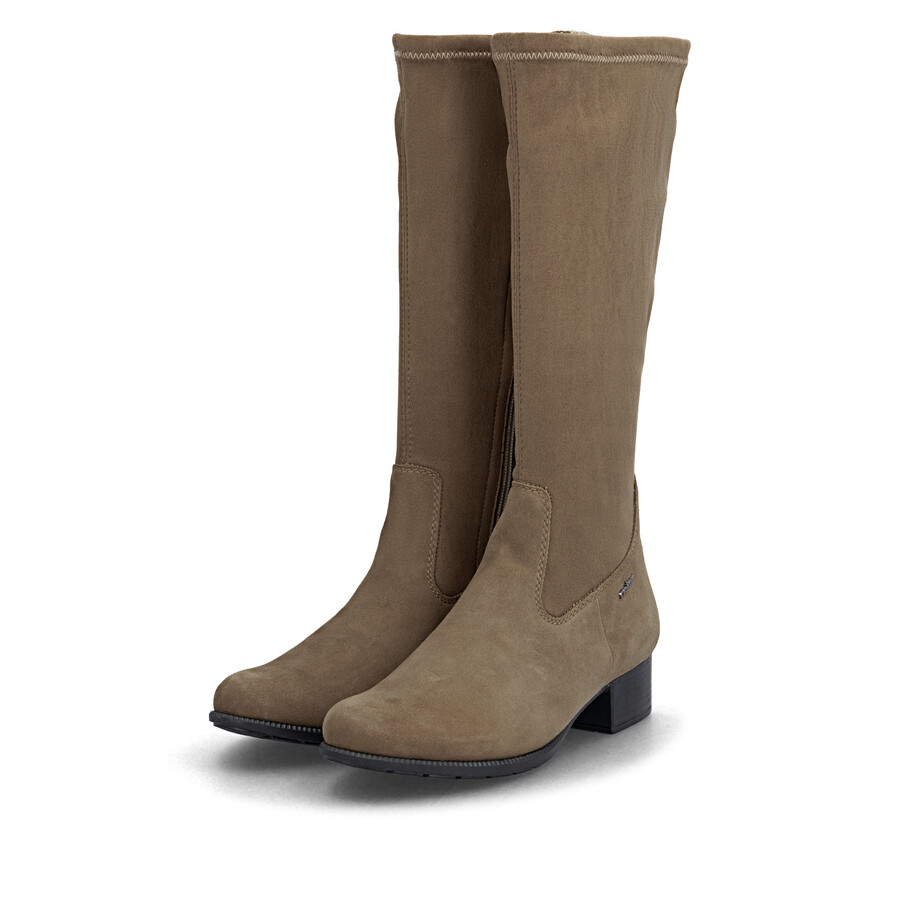 bottes marron à fermeture éclair pour femmes rieker 78654-24