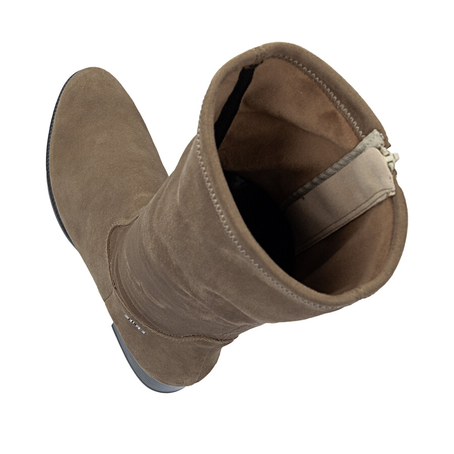 bottes marron à fermeture éclair pour femmes rieker 78654-24