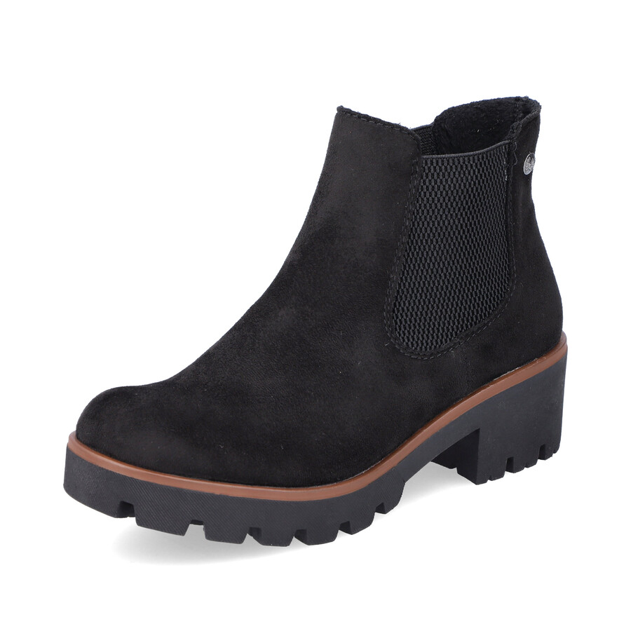 bottes élastiques noires pour femmes rieker 79265-00