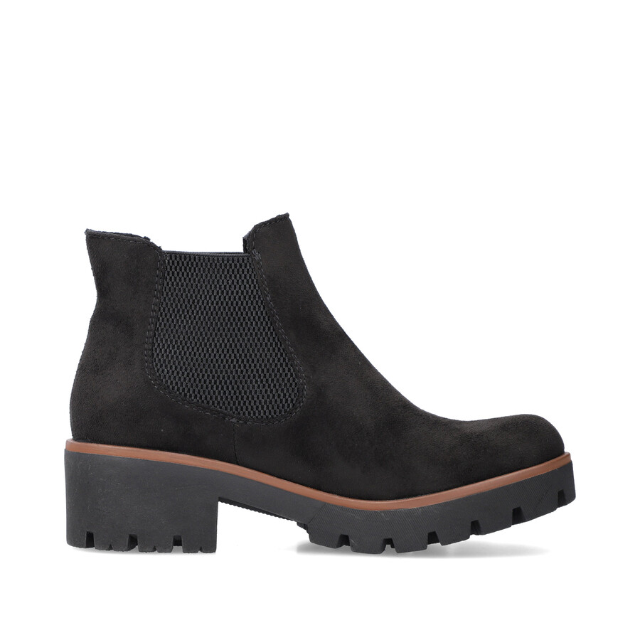 bottes élastiques noires pour femmes rieker 79265-00