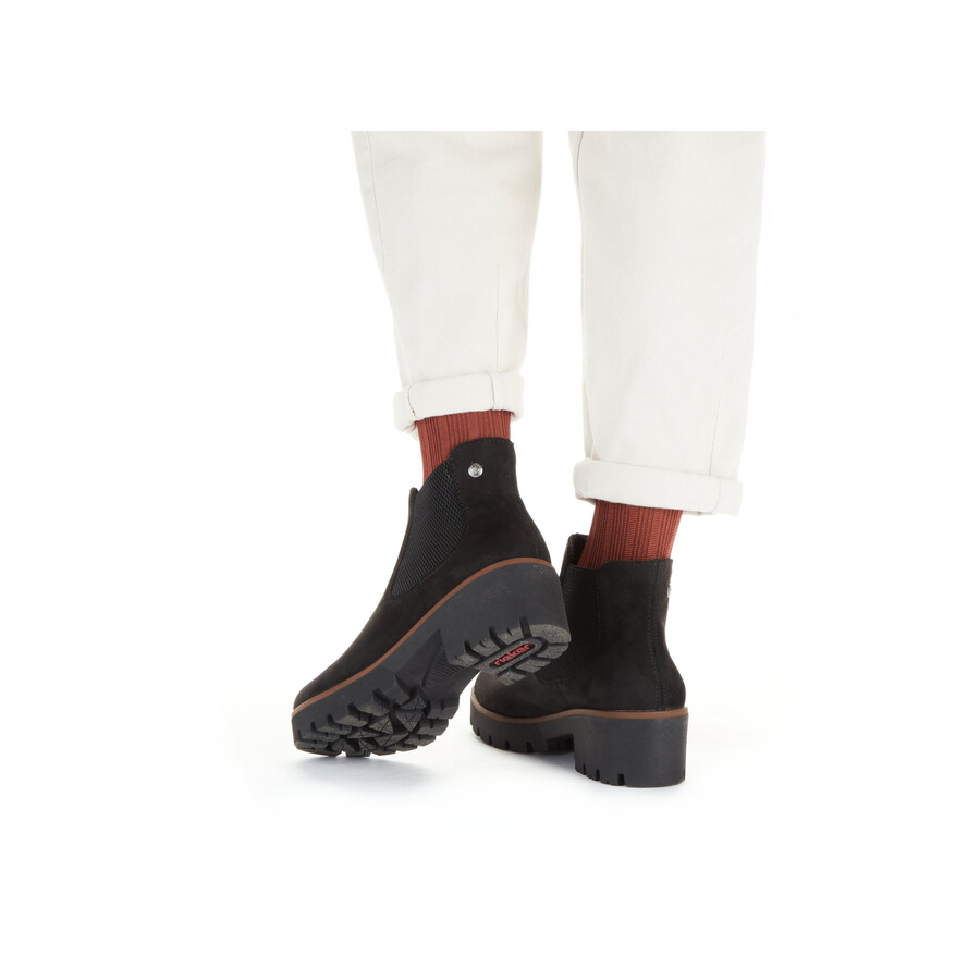 bottes élastiques noires pour femmes rieker 79265-00