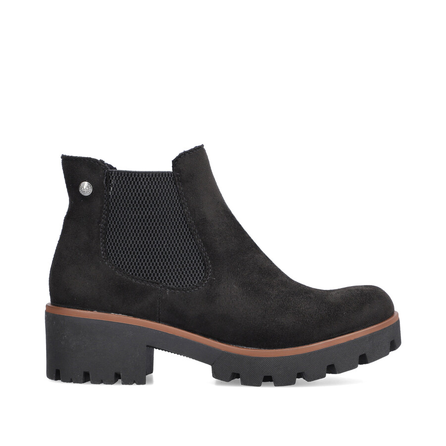 bottes élastiques noires pour femmes rieker 79265-00