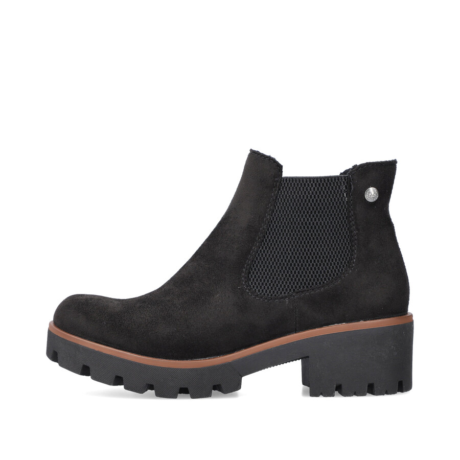 bottes élastiques noires pour femmes rieker 79265-00