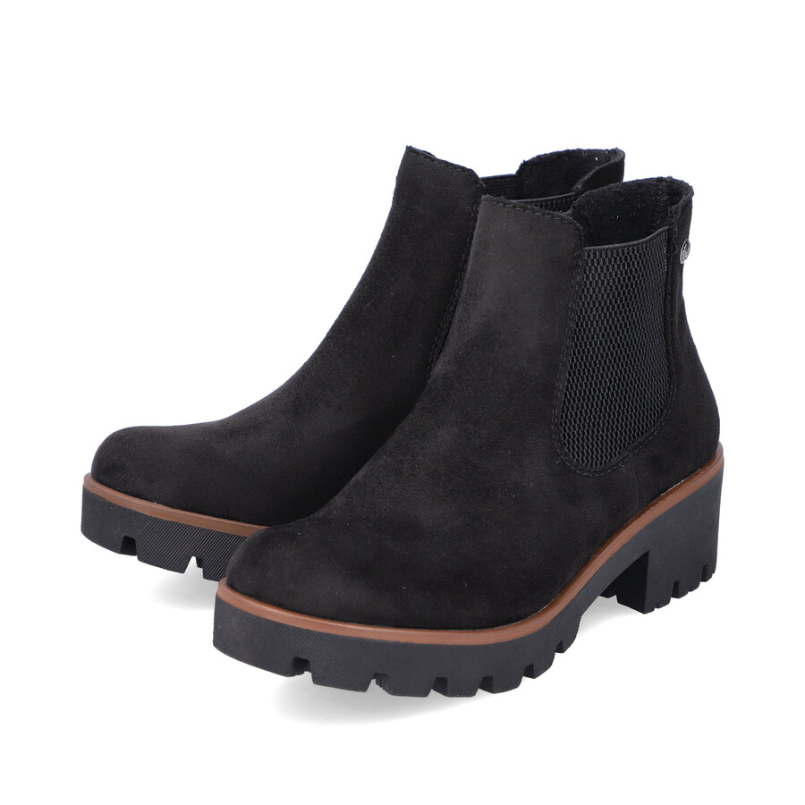 bottes élastiques noires pour femmes rieker 79265-00
