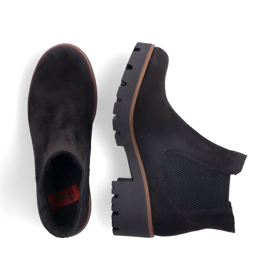 bottes élastiques noires pour femmes rieker 79265-00