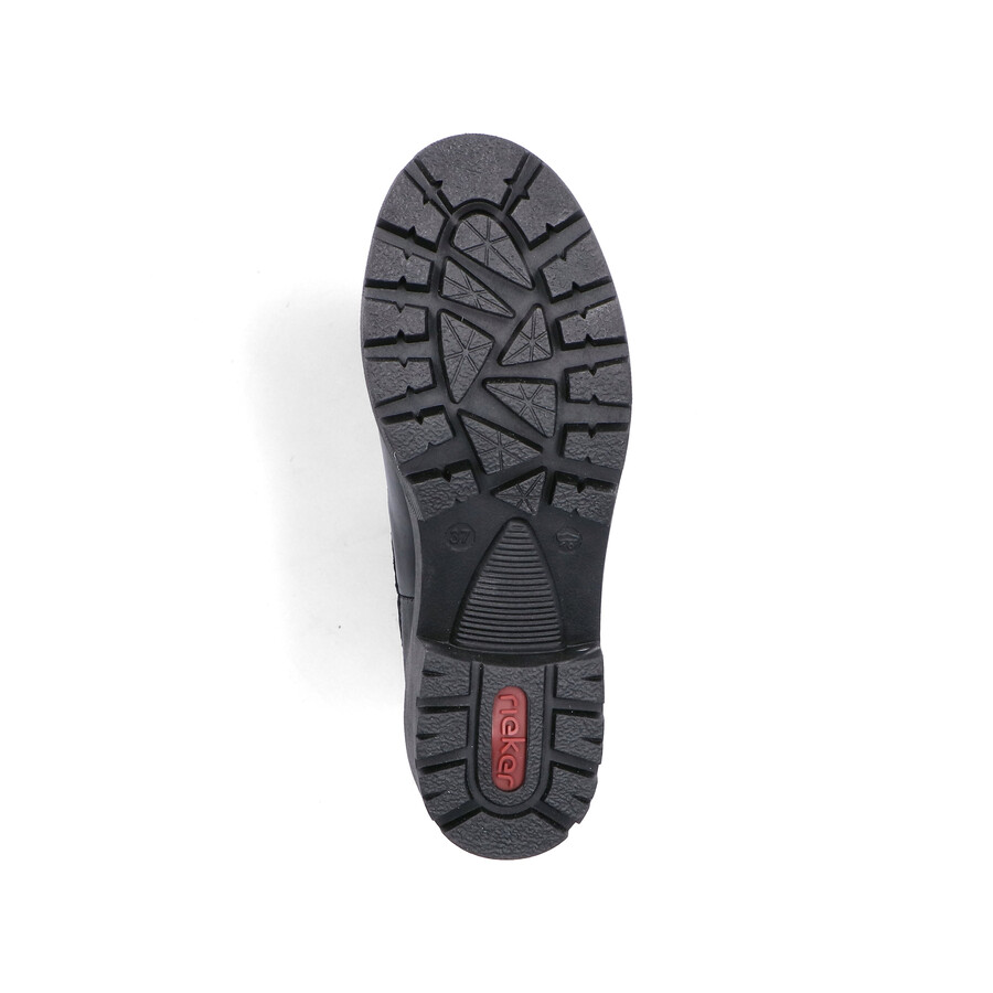 bottes noires élastiques pour femmes rieker 79265-03