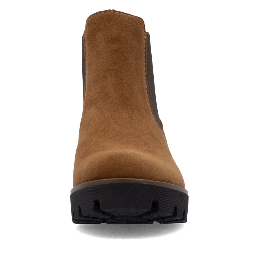 bottes élastiques marron pour femmes rieker 79265-22