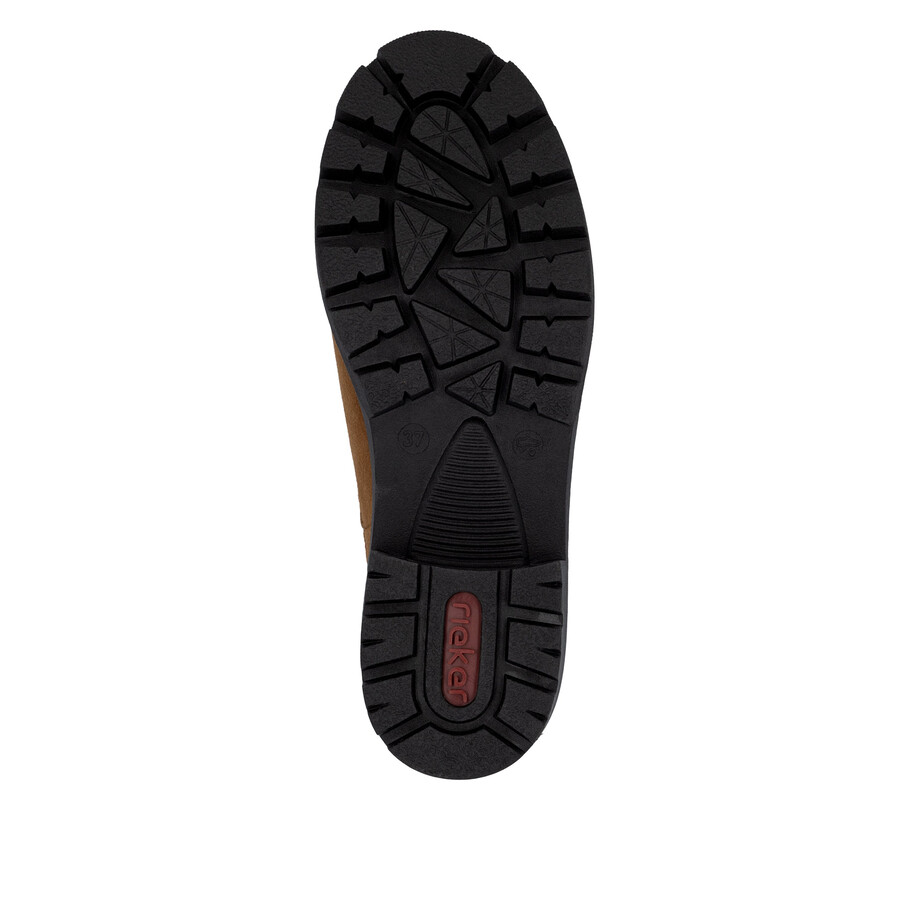 bottes élastiques marron pour femmes rieker 79265-22