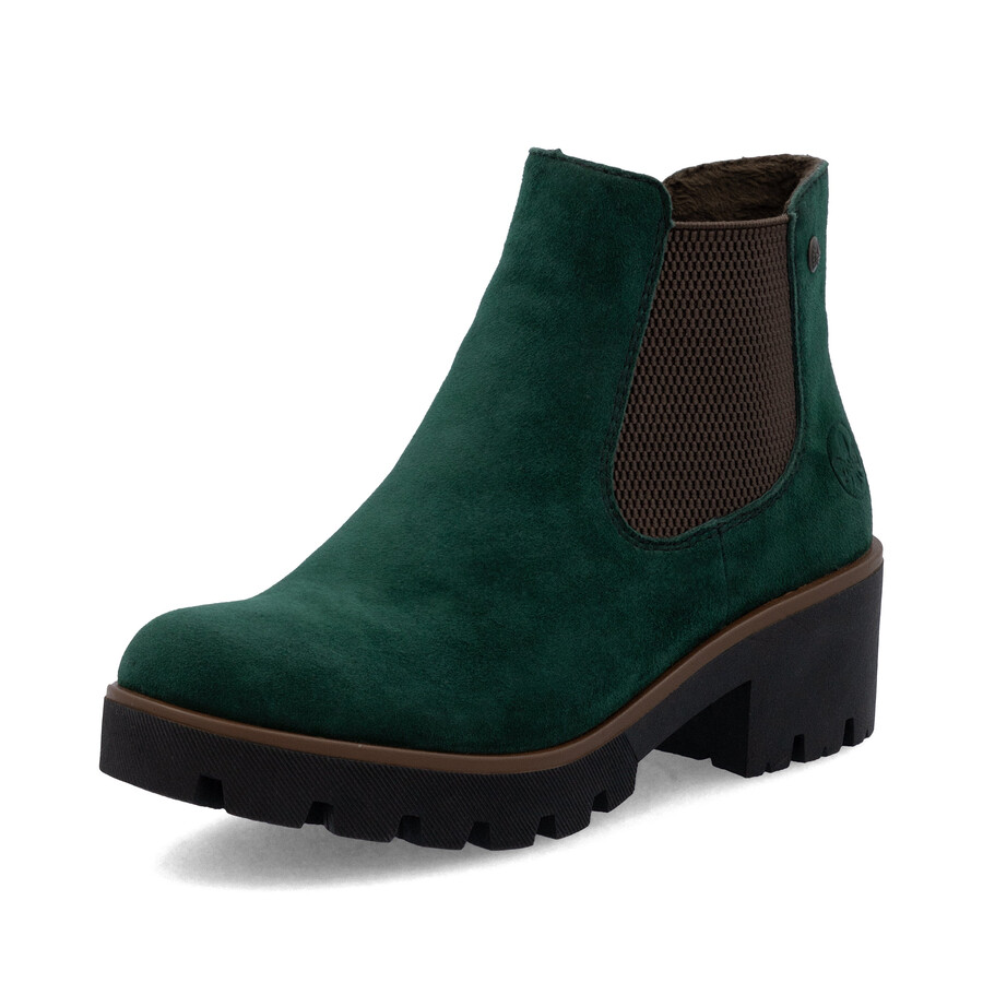 bottes élastiques vertes pour femmes rieker 79265-55