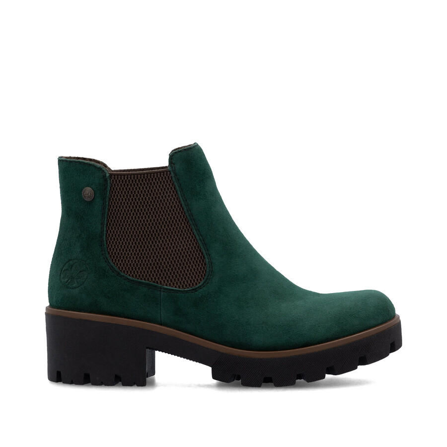 bottes élastiques vertes pour femmes rieker 79265-55