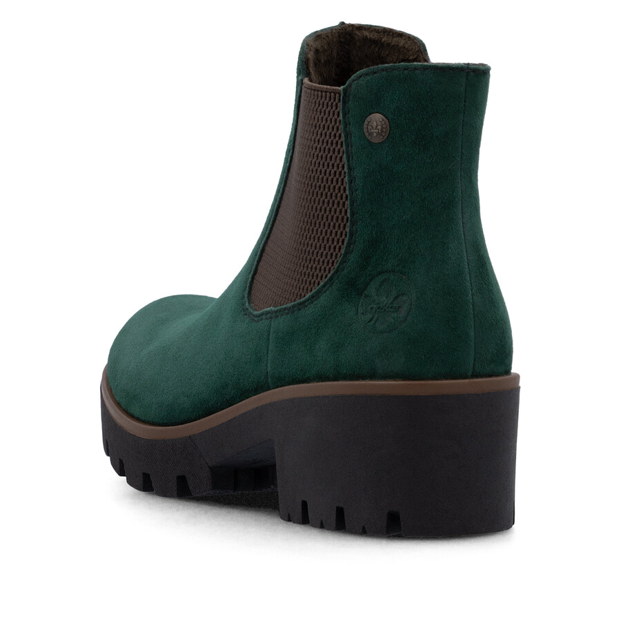 bottes élastiques vertes pour femmes rieker 79265-55